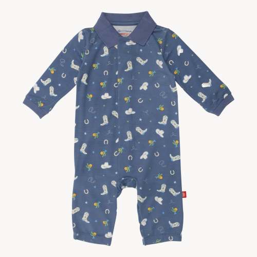 rodeo drive blue modal magnetic polo coverall – Magnetic Me