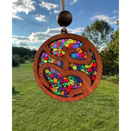 Taino Sol Coqui car charm, Puerto Rico symbol suncatcher, colorful Boricua ornament, Christmas gift for sister,unique birthday gift for boss