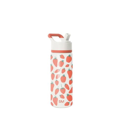 Amazon.com: Simple Modern Kids Summit Water Bottle with Straw Lid | 18oz Stainless Steel Cup Insulated Tumbler for Girls, School | Strawberries on Cream : Home & Kitchen
