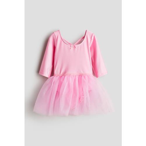 DANCE LEOTARD WITH TULLE SKIRT, Pink - size 8/10 (8-10Y)