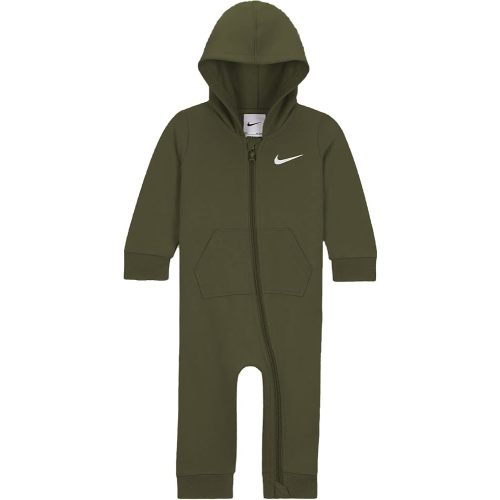 Nike Baby Boy Essentials Hooded Coverall (O(56K731-E6F)/W, 6 Months)
