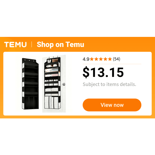 door organizer hanging 6 shelf door organizers 6 clear front - Temu