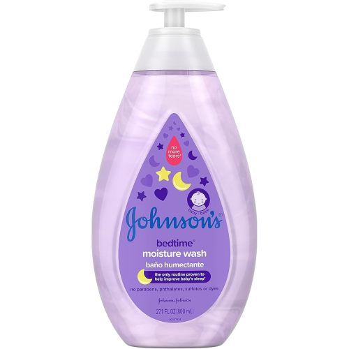 Johnson's Tear-Free Bedtime Baby Moisture Wash with Soothing NaturalCalm Aromas, 27.1 fl. oz