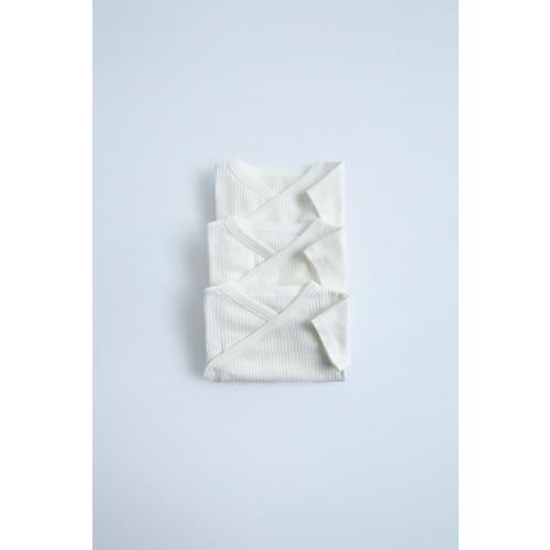 THREE-PACK OF BASIC KIMONO BODYSUITS - Oyster-white | ZARA United States