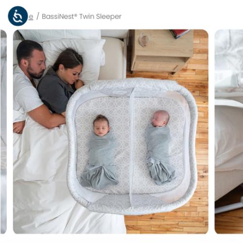 HALO - Bassinest Twin Sleeper - white