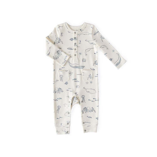 Henley Patch Pocket Romper