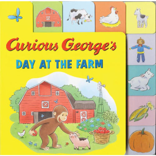 Curious George's Day at the Farm Tabbed Lift-the-Flaps by H. A. Rey, Board Book | Barnes & Noble®
