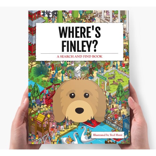 Personalized Cavapoo Book: Where's Finley?