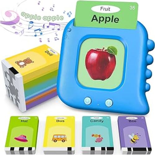 Kids Toddler Talking Flash Cards with 224 Sight Words,Montessori Toys,Speech Therapy,Autism Sensory Toys,Learning Educational Gifts for Age 1 2 3 4 5 Years Old Boys and Girls