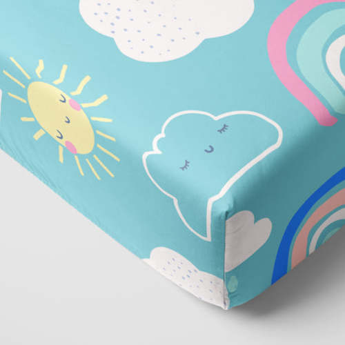 Sunny Skies Fitted Crib Sheet