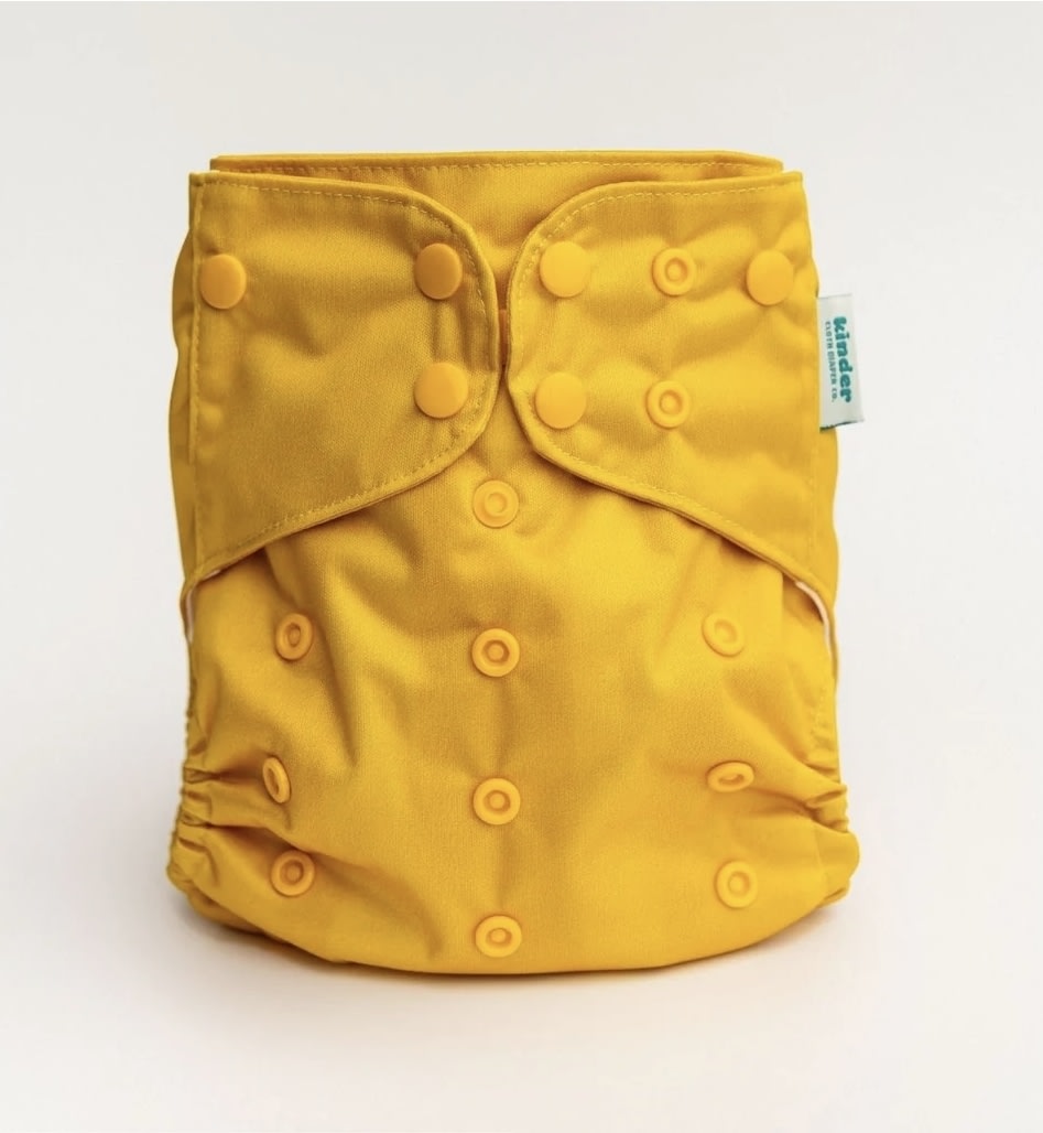 Solid Color: Essentials Pocket Cloth Diaper with Athletic Wicking Jersey, Grows with your Baby