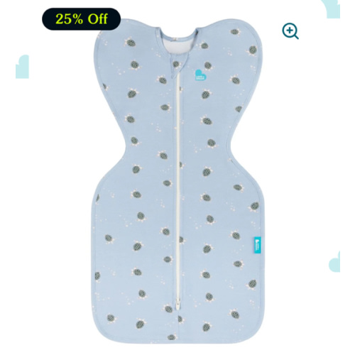 Swaddle Up™ 1.0 TOG Cotton Mist Blue Turtally