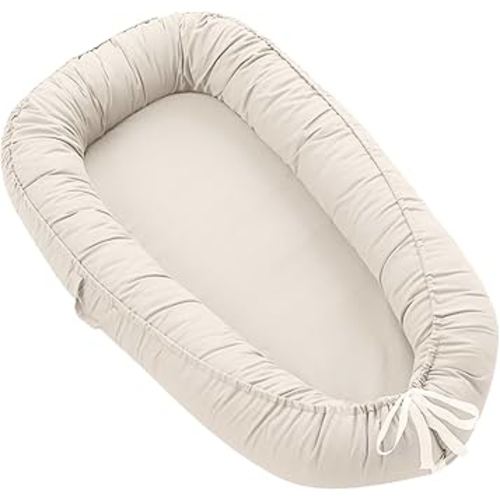 Baby Lounger for Newborn, Portable Infant Nest for 0-24 Months, Soft Breathable Co Sleeper for Bed & Floor, Infant Lounger Baby Essentials for Travel and Home