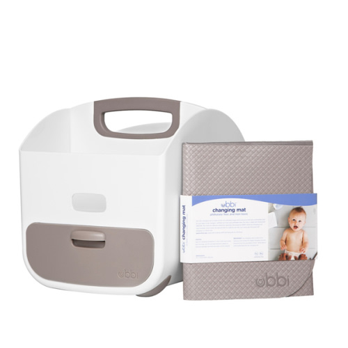 Diaper Storage Caddy & Changing Mat