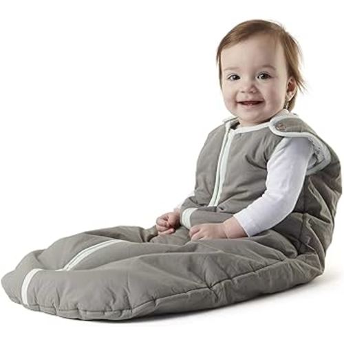 baby deedee Sleep Nest Warm Baby Sleeping Bag fits Newborns and Infants, Gray Lagoon, Medium (6-18 Month)