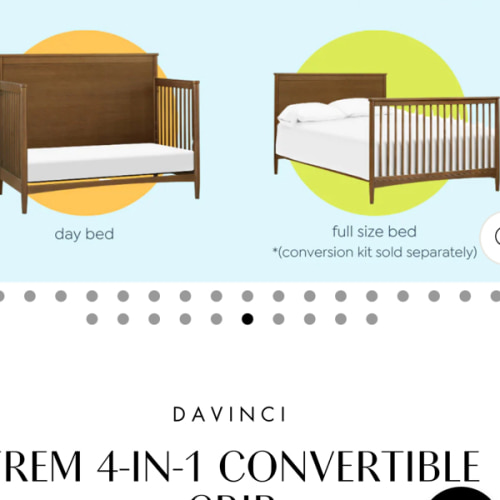Davinci Frem Full-Size Bed Conversion Kit (M5789) – DaVinci