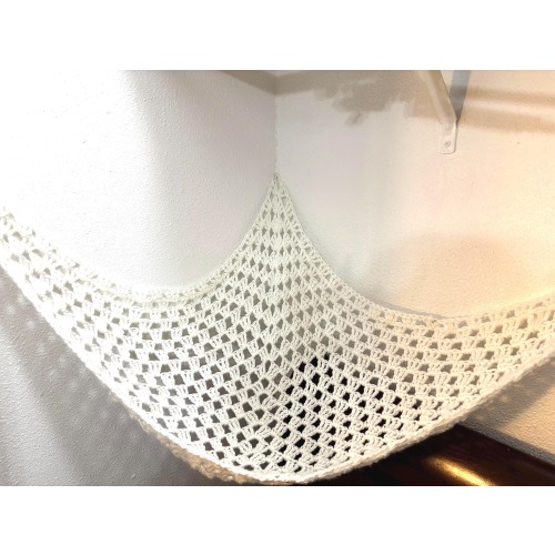 Crocheted yarn hammock