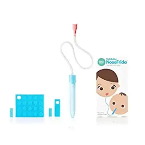 Frida Baby Nasal Aspirator NoseFrida the Snotsucker with 24 Extra Hygiene Filters - NoseFrida Filter Bundle (24 Hygiene Filters)