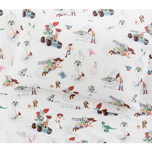 Disney and Pixar Toy Story Organic Toddler Bed Sheet Set