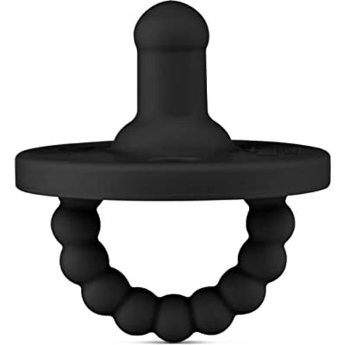 Ryan & Rose Cutie PAT Pacifier Teether (Stage 1, Black)