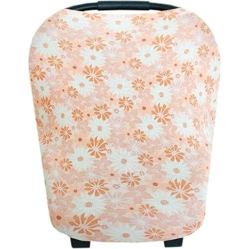 Copper Pearl Multi-Use Cover: Car Seat Covers, Nursing Cover, and Stroller Cover for Sun - Stretchy Fabric, All-Season Use, Stylish Designs, Easy Access for Moms - Penny