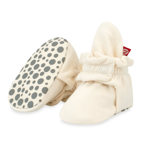 Organic Cotton Gripper Baby Bootie - Cream – Zutano
