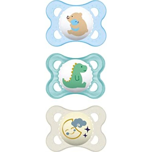 MAM Day & Night Pacifier, 0-6 Months, Boy, 3 Pack