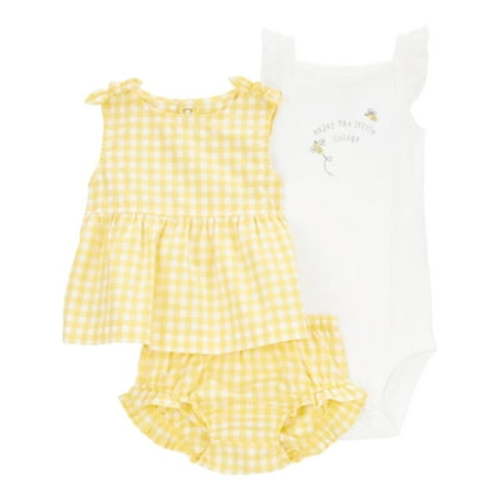 Carter's Child of Mine Baby Girl Outfit Set, 3-Piece, Sizes 0/3-24 Months