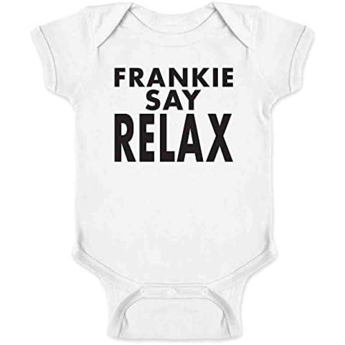 Pop Threads Frankie Say Relax Classic 80s Retro Vintage Infant Baby Boy Girl Bodysuit
