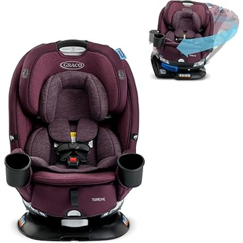Turn2Me 3-in-1 Convertible Car Seat, London, Featuring Headrest and Harness Adjust, Easy Installation and Steel Reinforced Frame