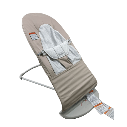 BabyBjorn Bouncer Balance, Beige/Grey, Light Gray Frame