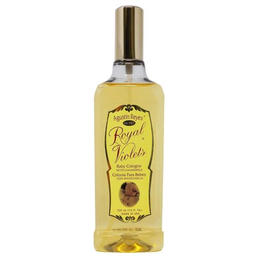 Royal Violets Baby Cologne, with Chamomile to gently refresh your Baby, Delicate Scent, 7.6 Fl Oz, Spray Plastic Bottle