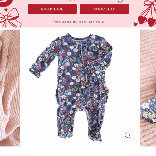 Girl Ruffle Zipper Footies - Best Sellers