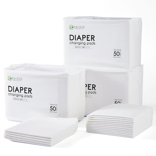 Disposable Changing Pads for Baby, 100 Pack Disposable Changing Pad Liners, Waterproof Disposable Underpads, Ultra Absorbent Super Soft Breathable Diaper Changing Mat 13 x 18 in