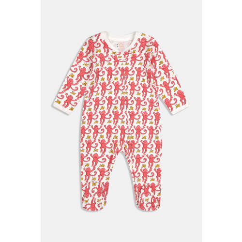 Infant Monkey Zipper Footie