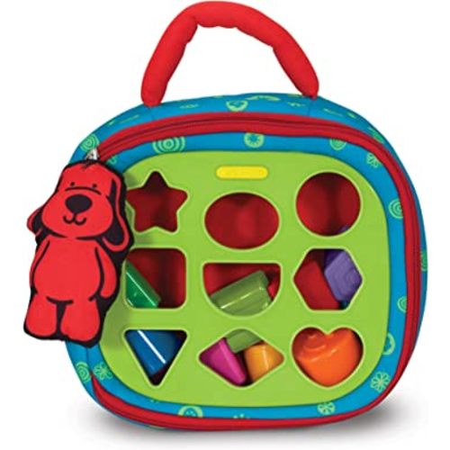 Melissa & Doug K's Kids Take-Along Shape Sorter Baby Toy With 2-Sided Activity Bag and 9 Textured Shape Blocks - Sensory / Travel /Toys For Toddlers And Infants