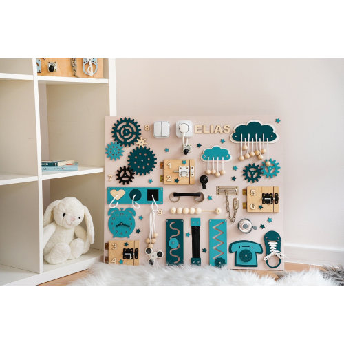 Toddler Busy Board, Activity Board, Gift, Montessori Board, 1st Birthday Gift