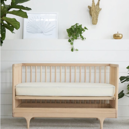 Organic Waterproof Crib Protector Pad | Avocado Green Mattress