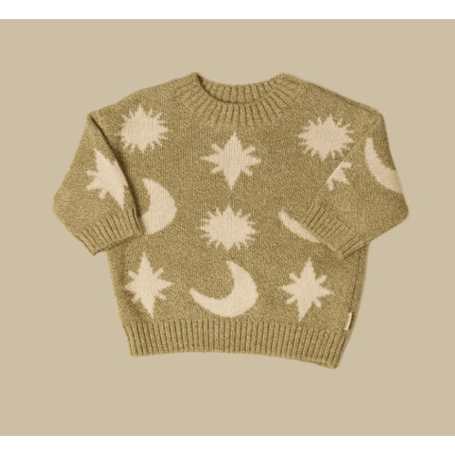 Baby Moon Sweater - Nordic Green