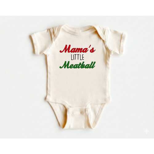 Mama's Little Meatball Italian Baby Bodysuit, Foodie Infant Onesie®