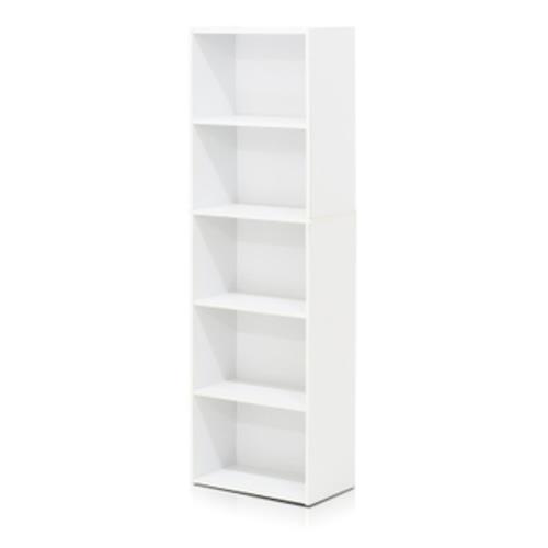 Luder 5-Tier Reversible Color Open Shelf Bookcase