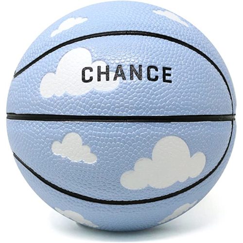 Chance Mini Basketball – 9-inch Collectible Composite Leather Indoor Miniature Basketball - FLOAT (Blue and White)