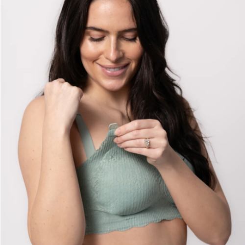 Sea Glass Lace Nursing Bra