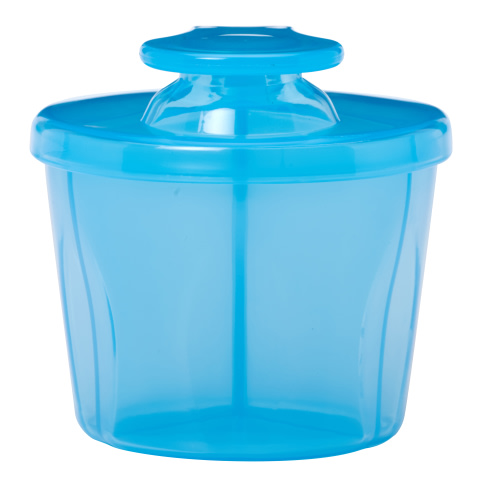 Dr. Brown's Baby Formula Dispenser with Snap-On Lid for On-the-Go Feedings, Milk Powder, Blue