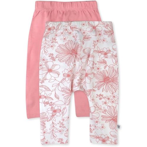 HonestBaby Multipack Harem Pants Roomy Fit Pull on Bottoms 100% Organic Cotton for Infant Baby Boys, Girls, Unisex