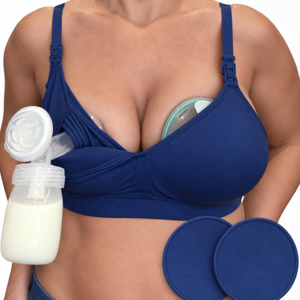 Simple Wishes Pumping Bra Hands Free, Nursing Bra for Breastfeeding