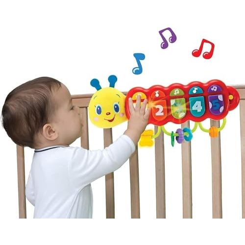 KiddoLab Lira Baby - Musical Caterpillar Toy with Lights, Music & Spinner Rings for 3+ Months