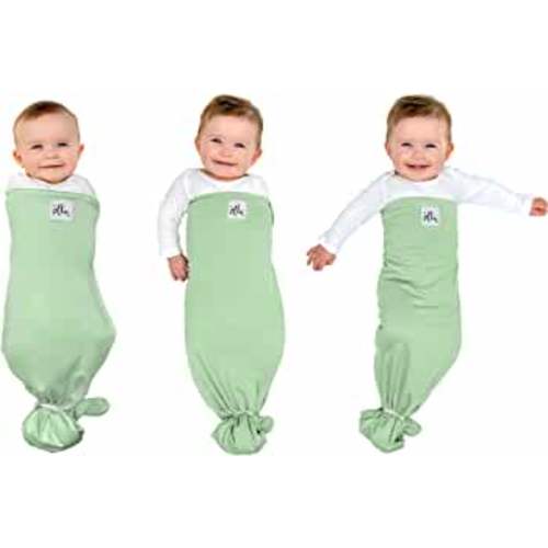 The Ollie Swaddle - Helps to reduce the Moro (startle) reflex - Made from a custom designed moisture-wicking material (Meadow)