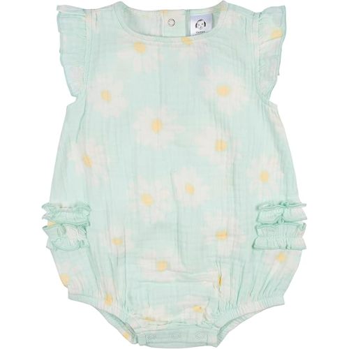 Gerber Baby Girls' Sleeveless Ruffle Romper