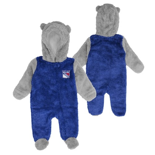 New York Rangers Game Nap Teddy Fleece Onsie - Newborn